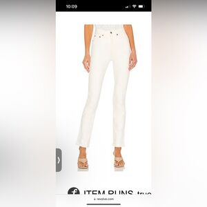 Re/done 80’s slim straight jeans in vintage white revolve